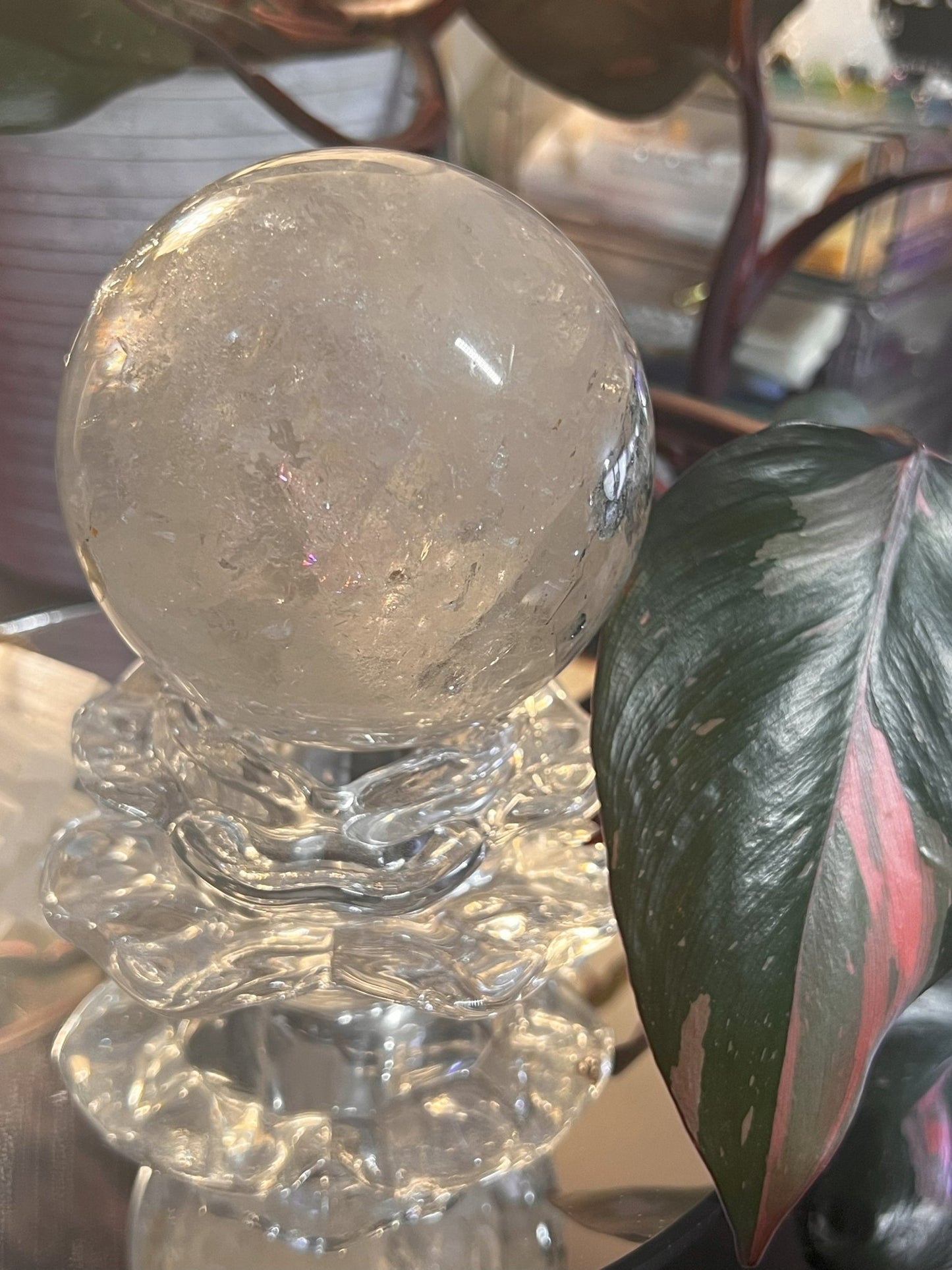 Ethereal Clear Quartz Sphere