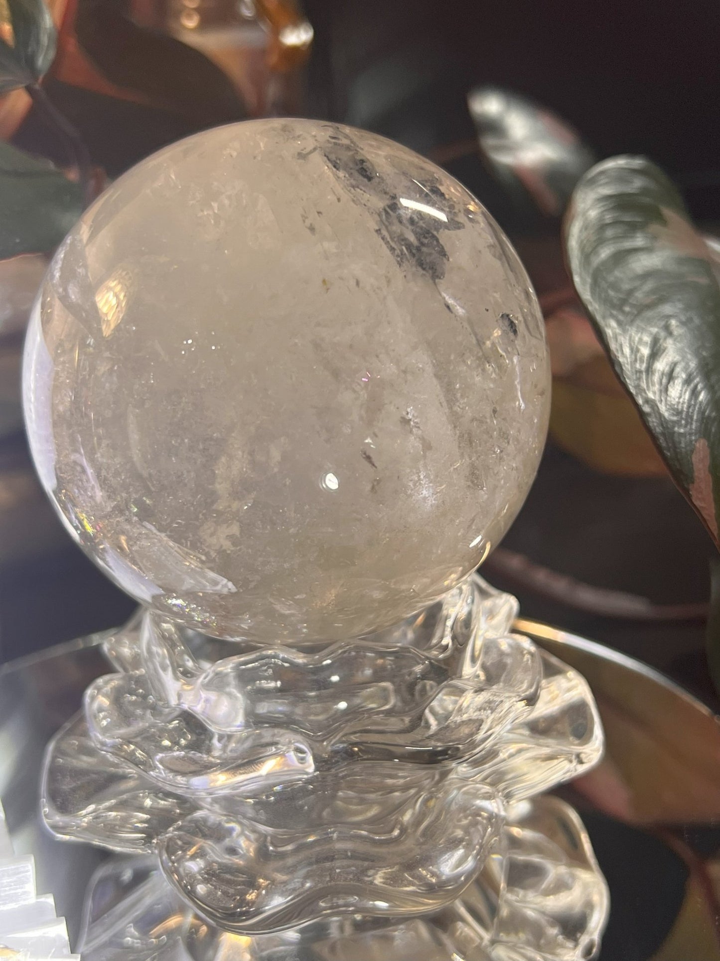 Ethereal Clear Quartz Sphere