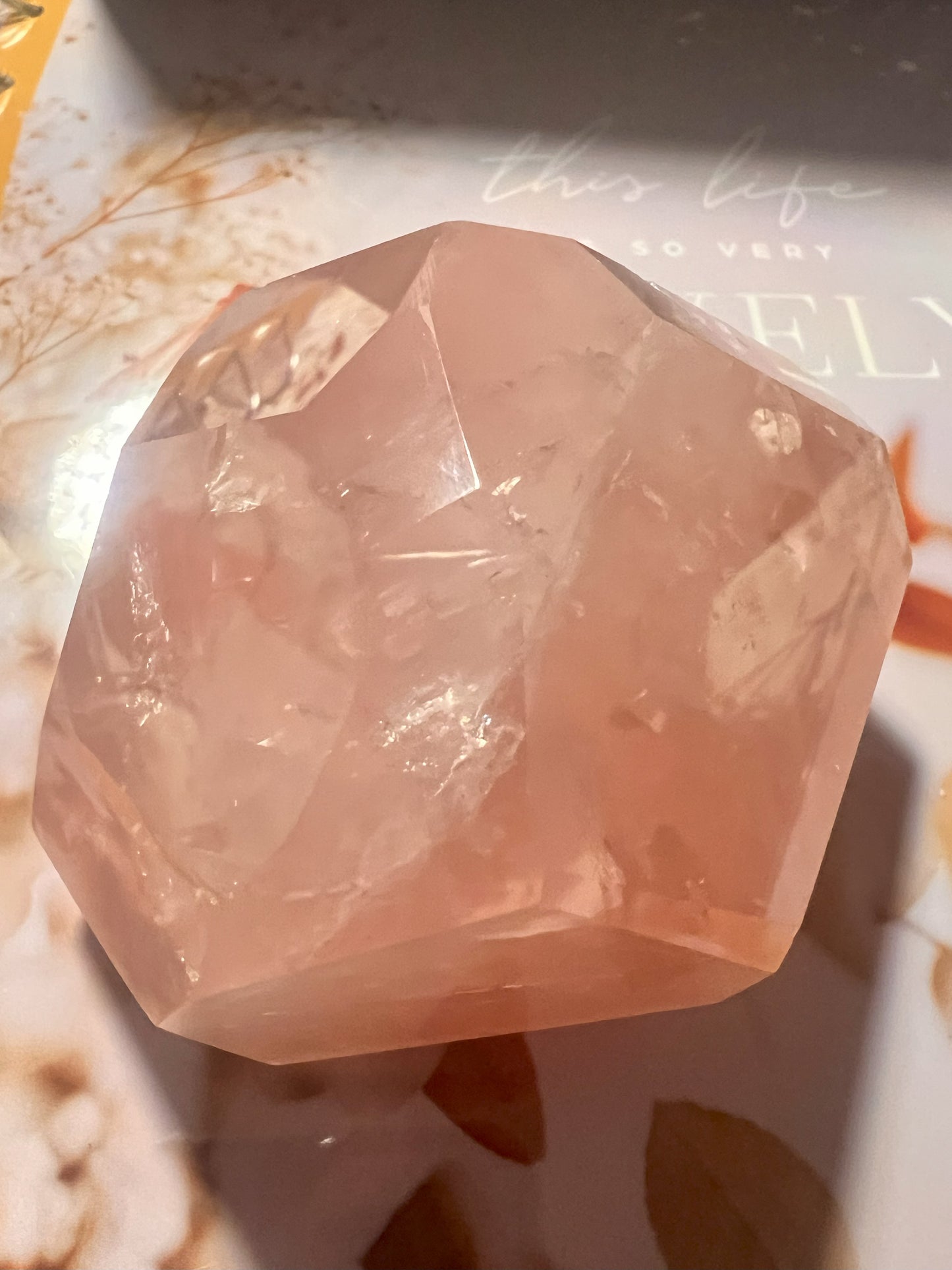Rose Quartz Carving: Heartfelt Harmony