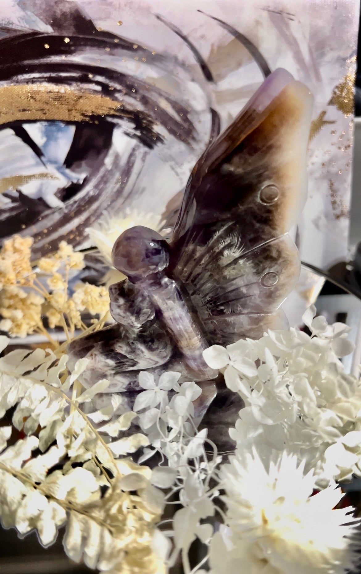 Stunning Chevron Amethyst Butterfly Fairy