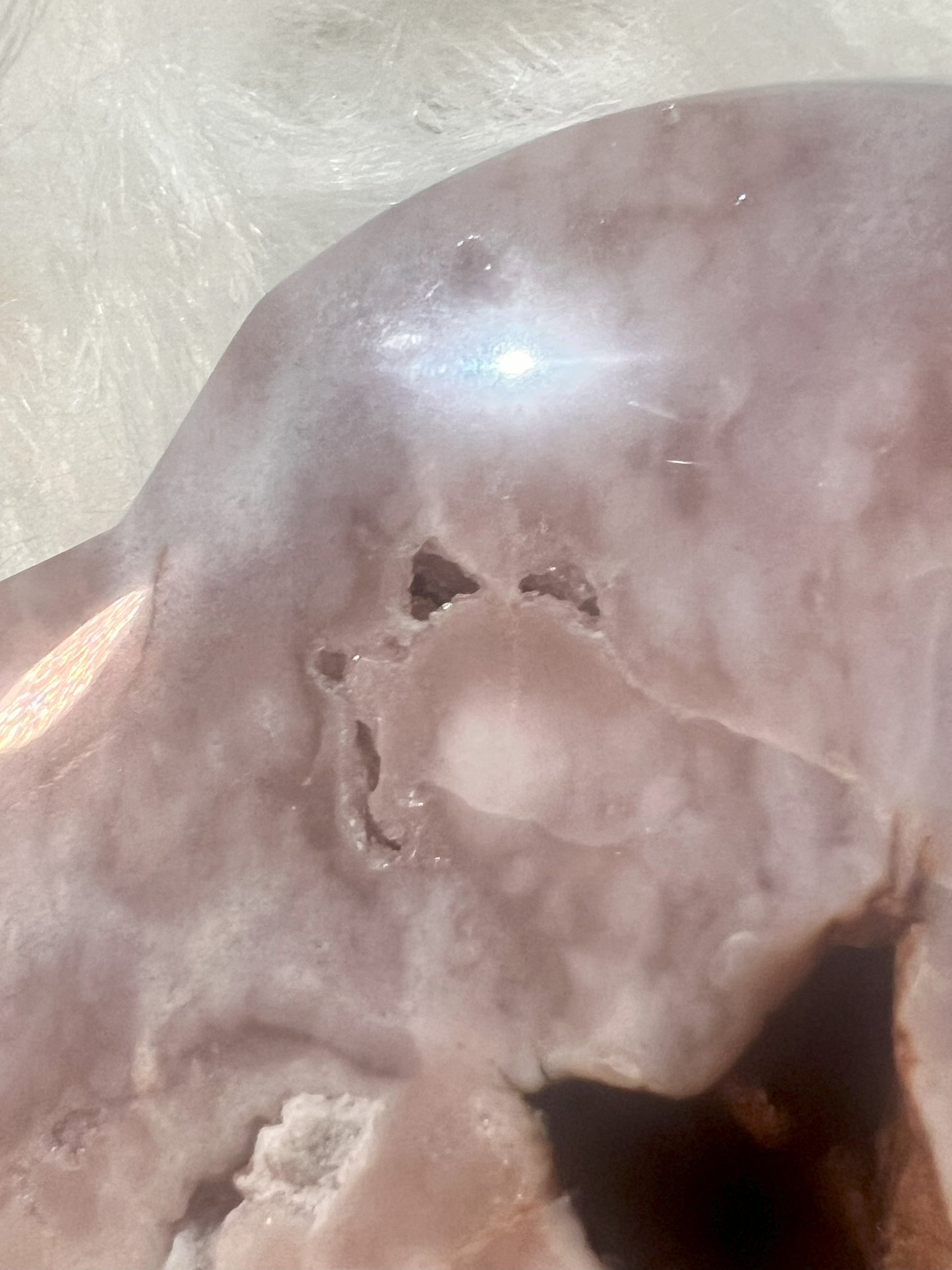 Druzy Pink Amethyst & Flower Agate Heart: Sparkle Cave