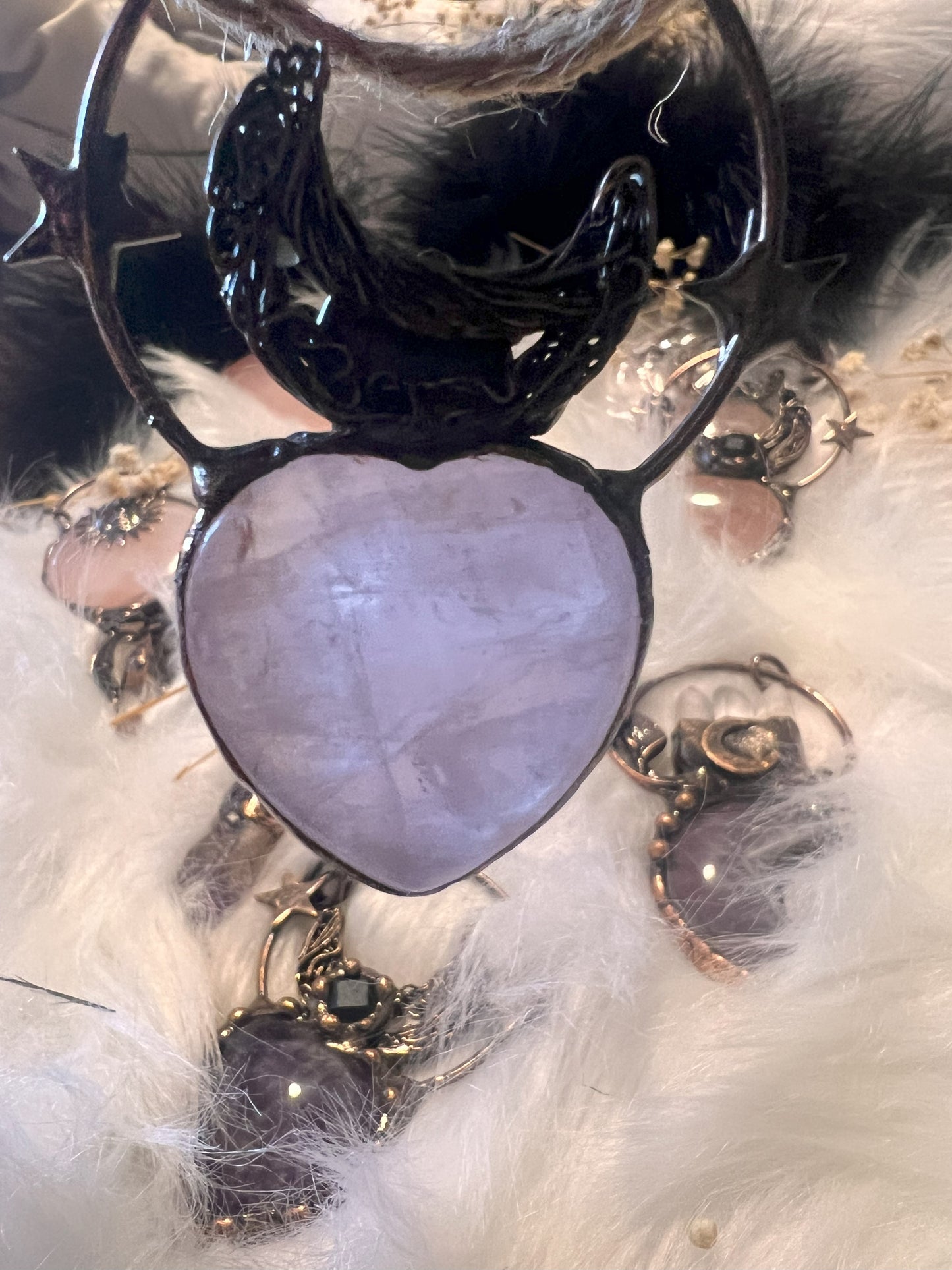 Rose Quartz and Obsidian