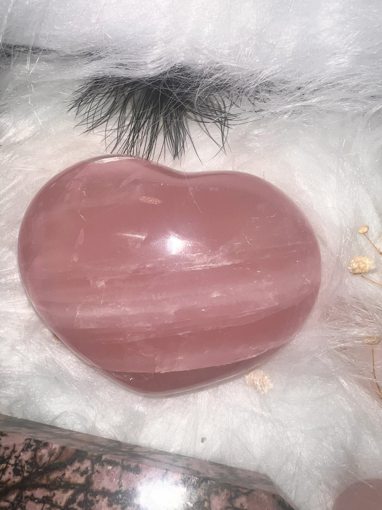 Rose Quartz Heart Carving for Emotional Healing