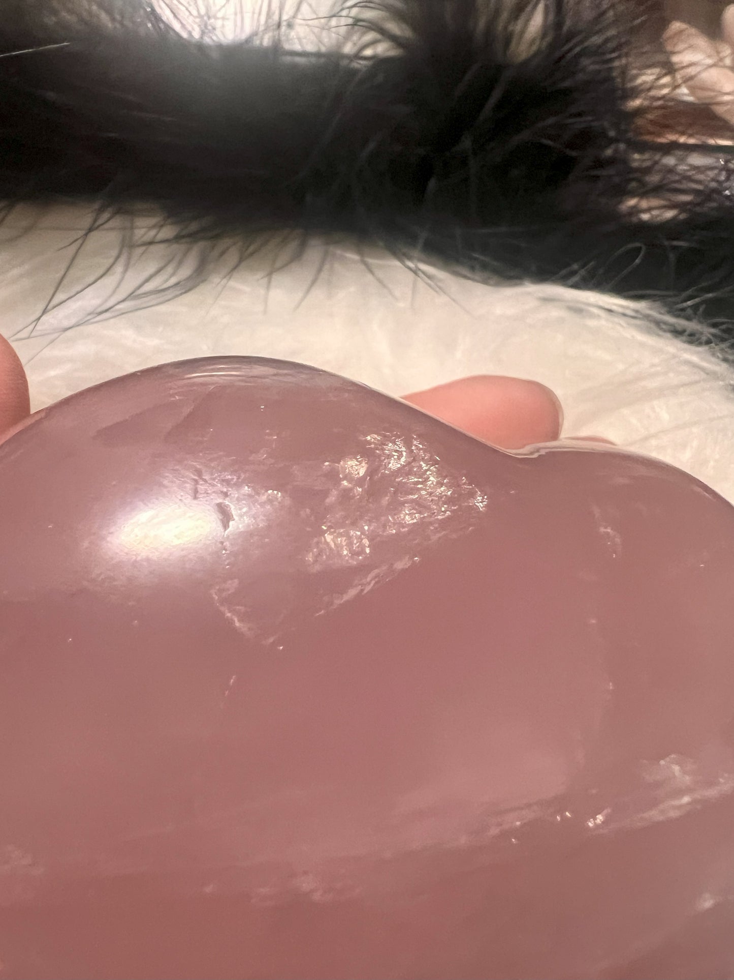 Rose Quartz Heart Carving for Emotional Healing