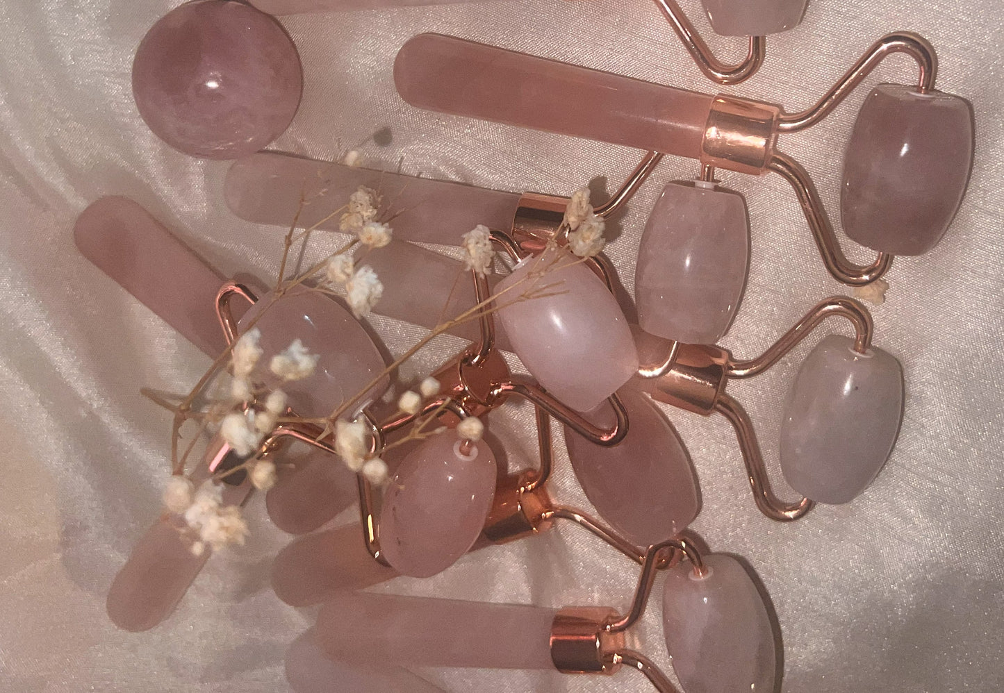 Mini Rose Quartz facial Roller