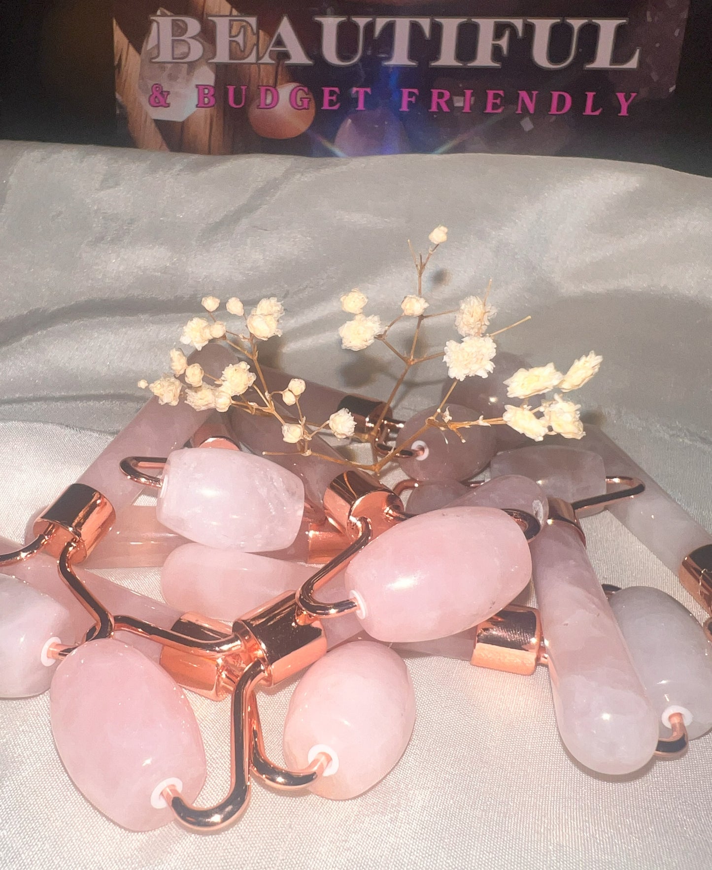 Mini Rose Quartz facial Roller