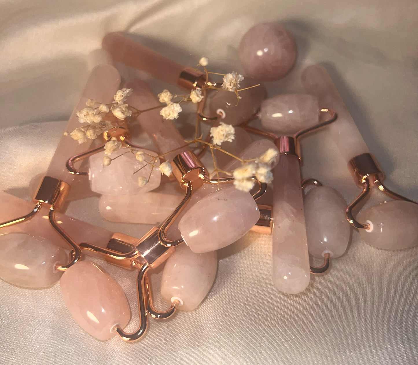 Mini Rose Quartz facial Roller