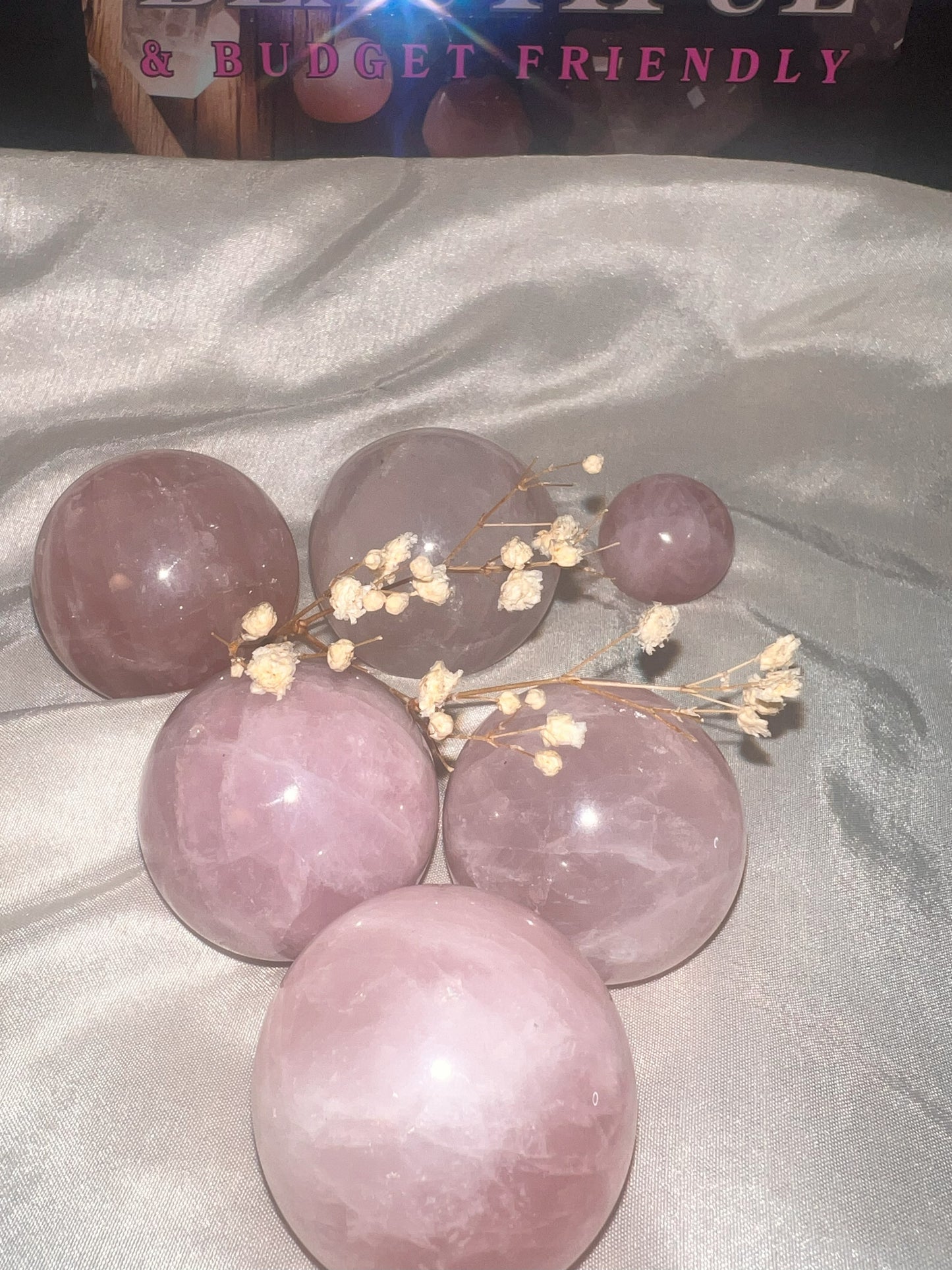 Rose Quartz Spheres