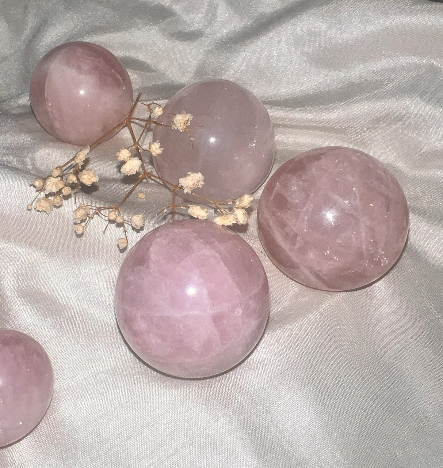Rose Quartz Spheres