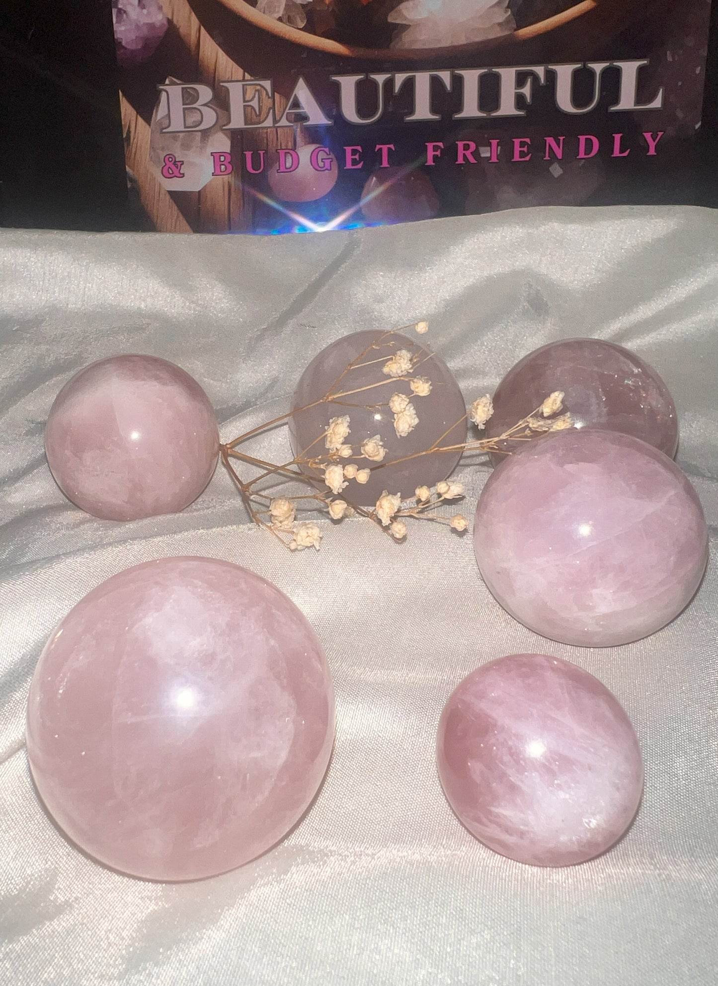 Rose Quartz Spheres