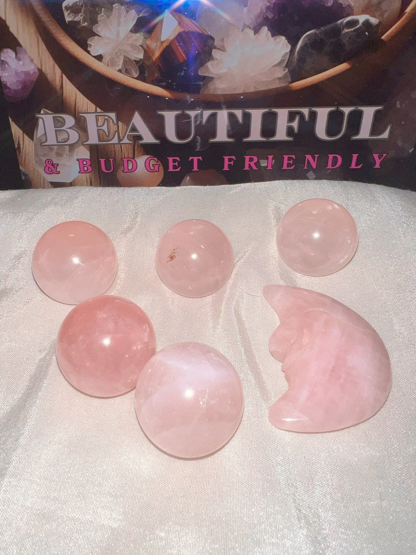 Rose Quartz Spheres