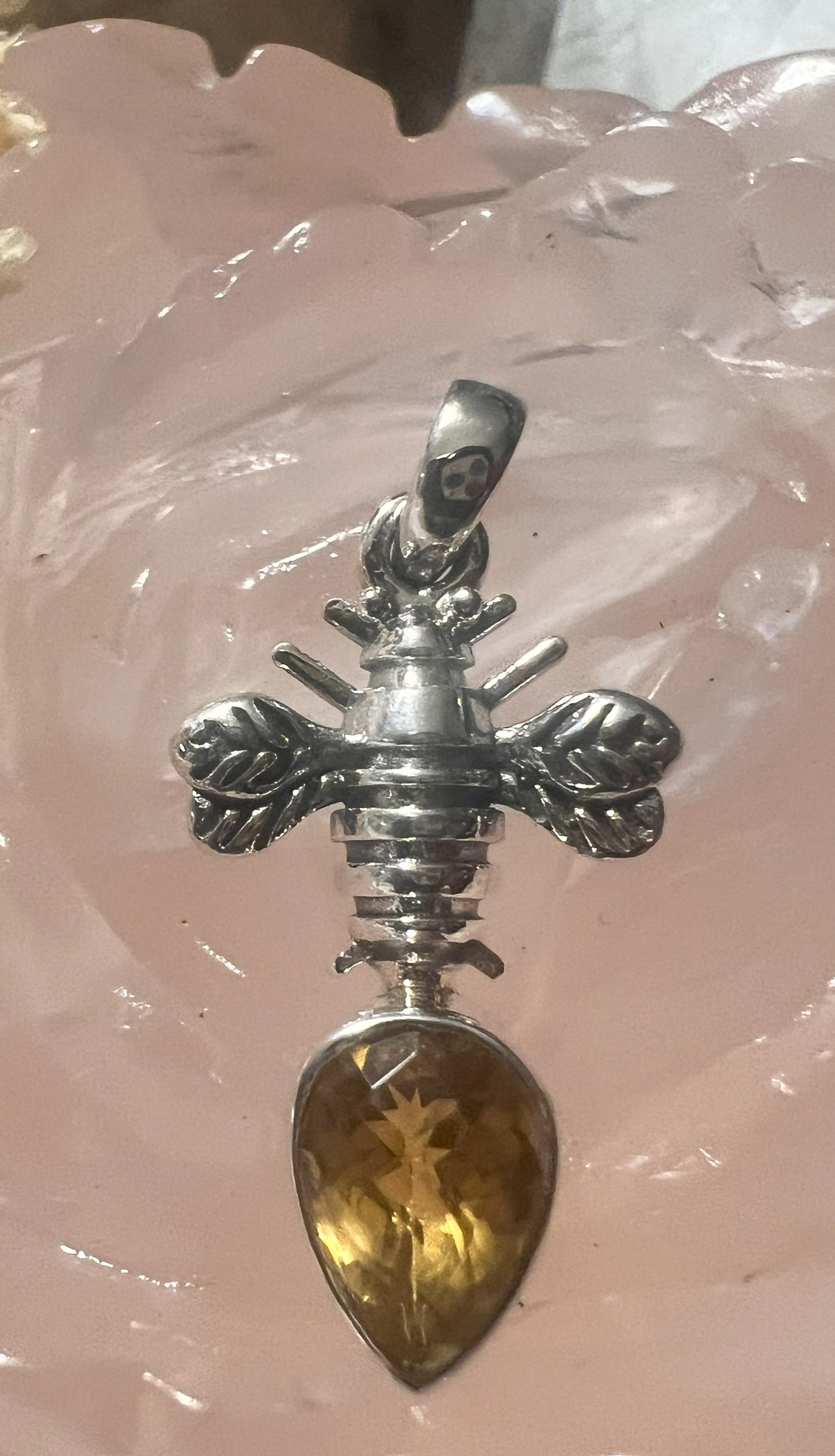 Golden Glow Bee Pendant: A Buzz of Elegance and Energy