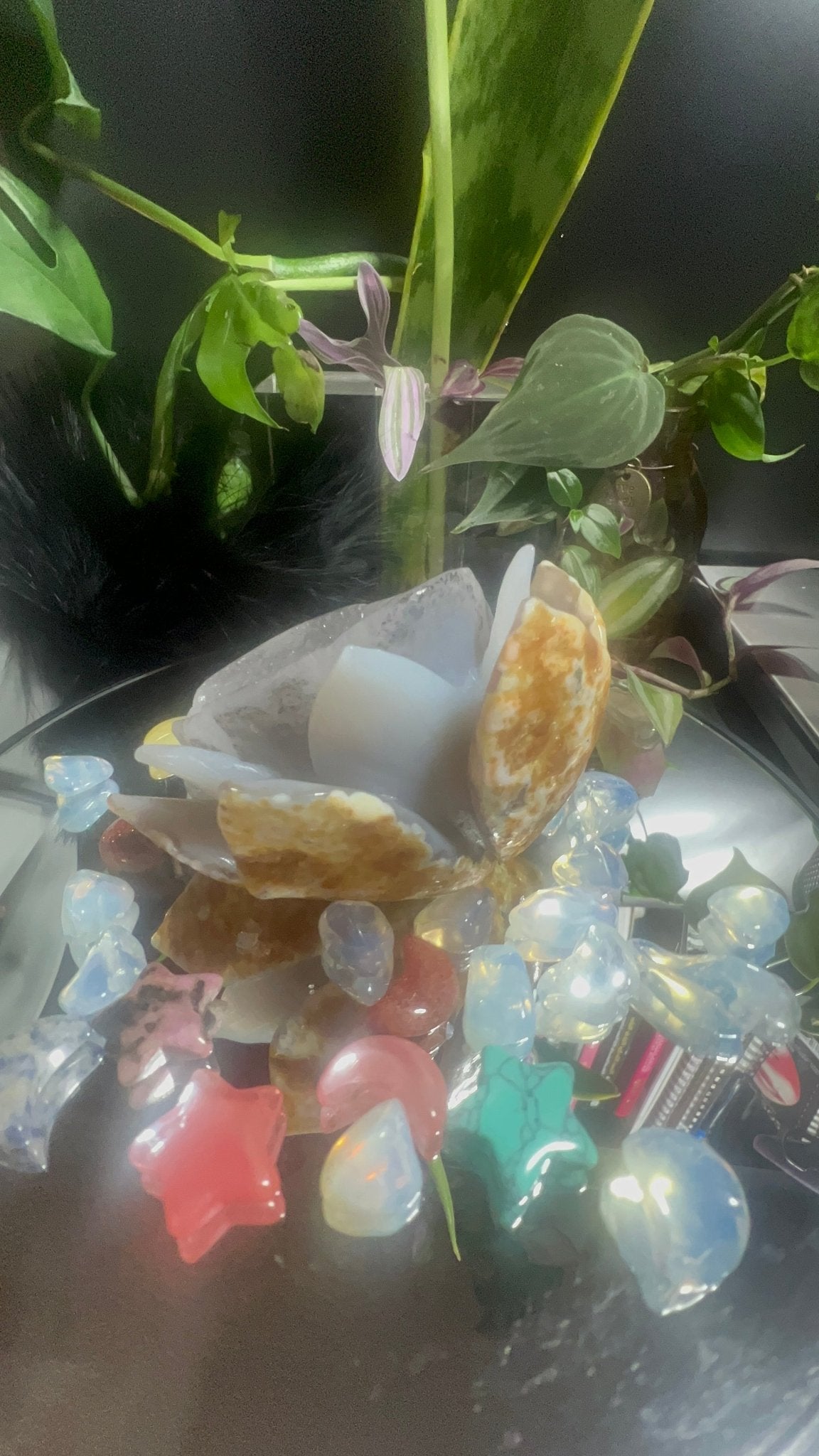 Druzy Agate Lotus