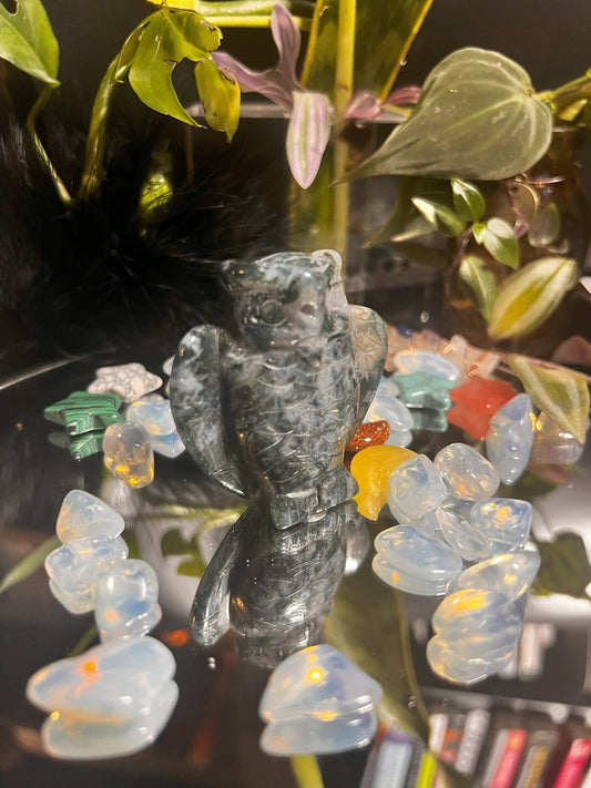 Moss Agate Owl