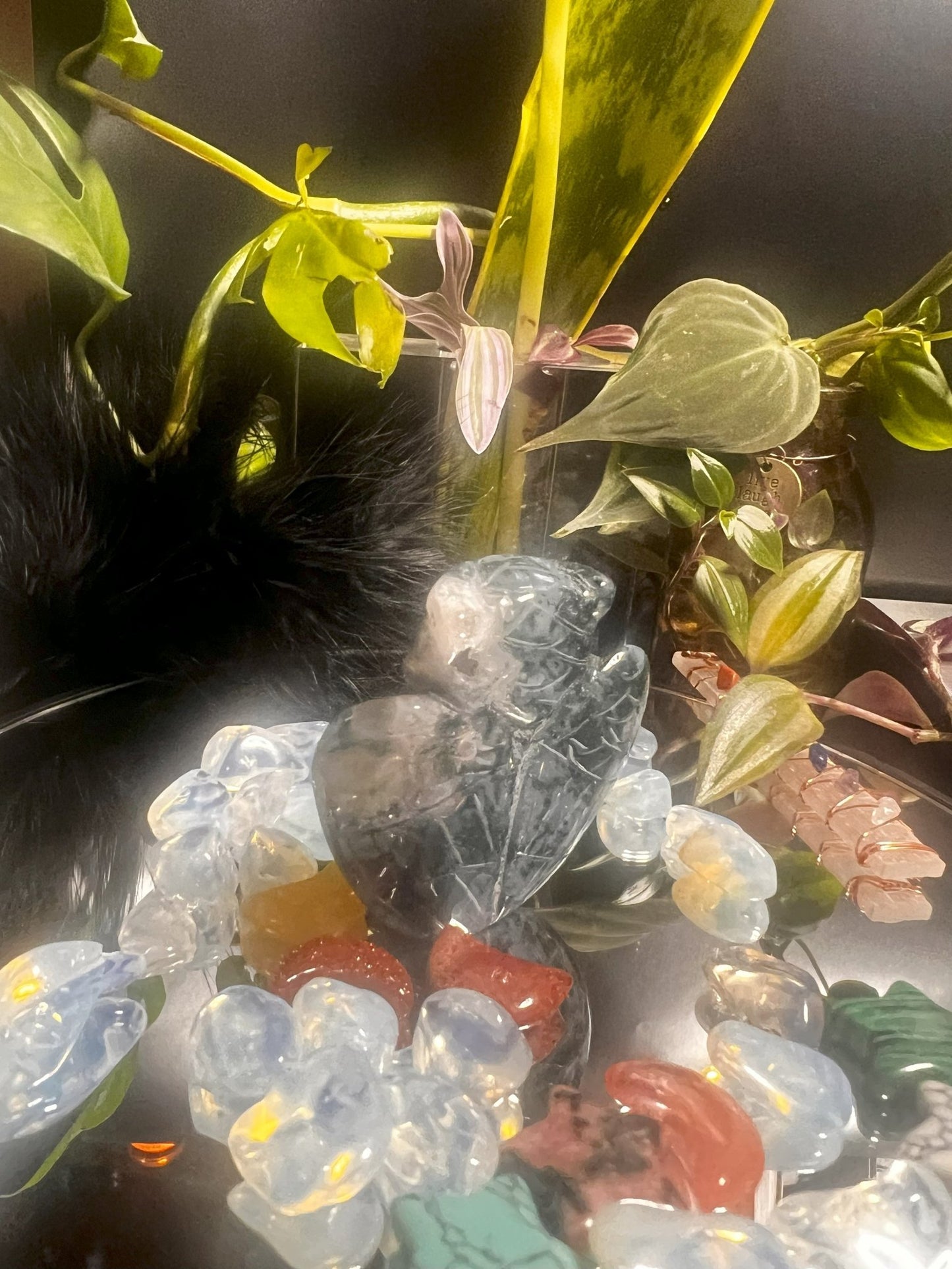 Moss Agate Owl