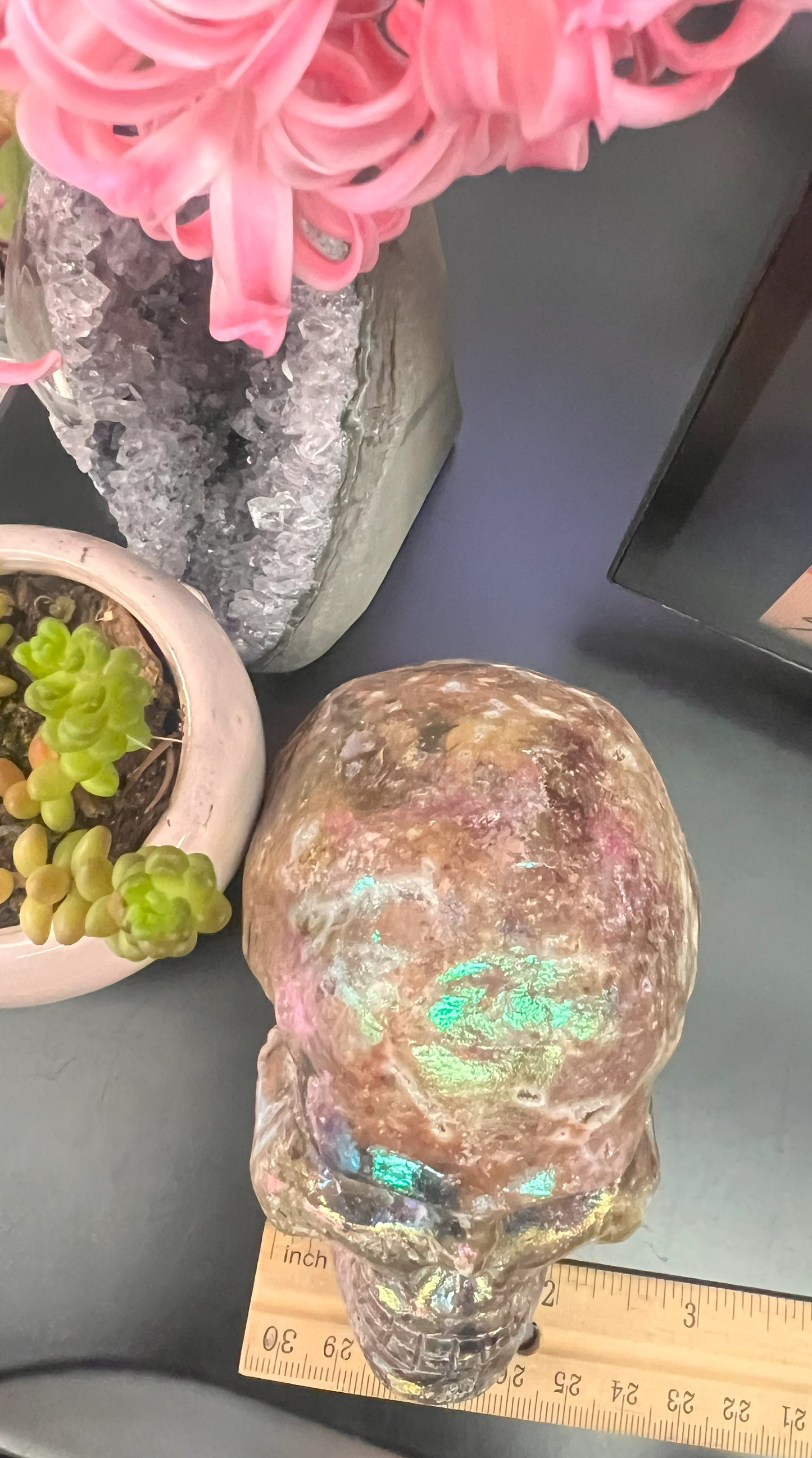 Aura Spherulite Skull