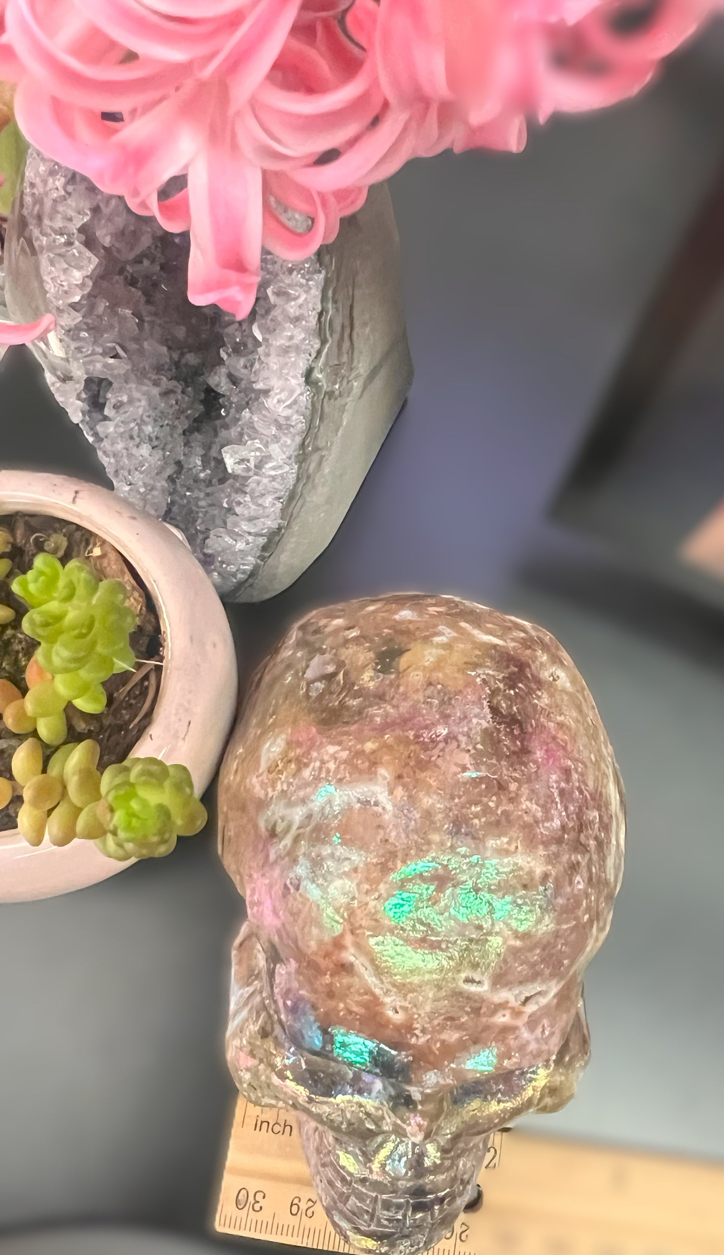 Aura Spherulite Skull