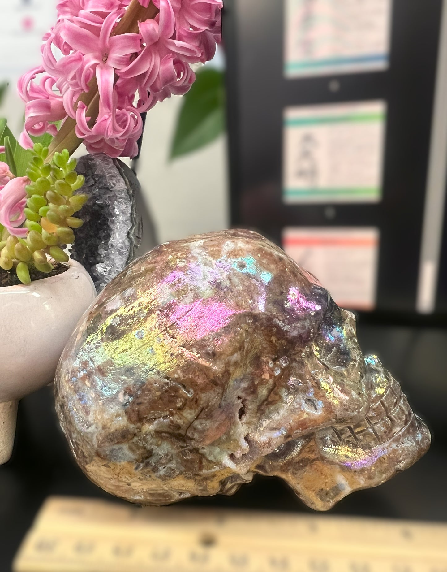 Aura Spherulite Skull