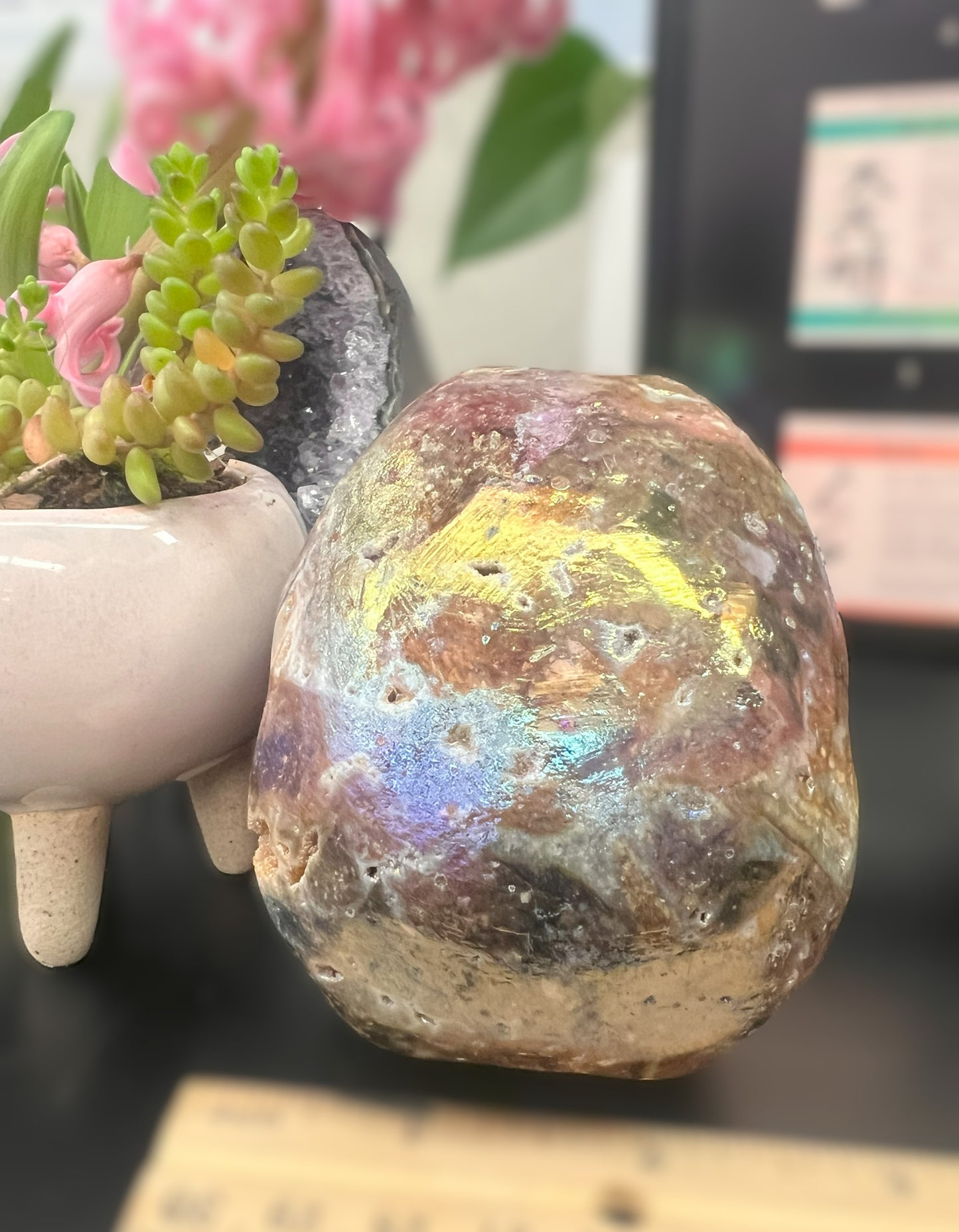 Aura Spherulite Skull