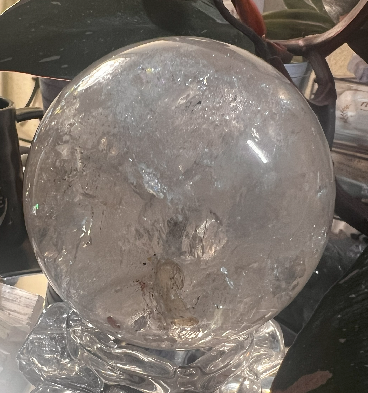 Ethereal Clear Quartz Sphere