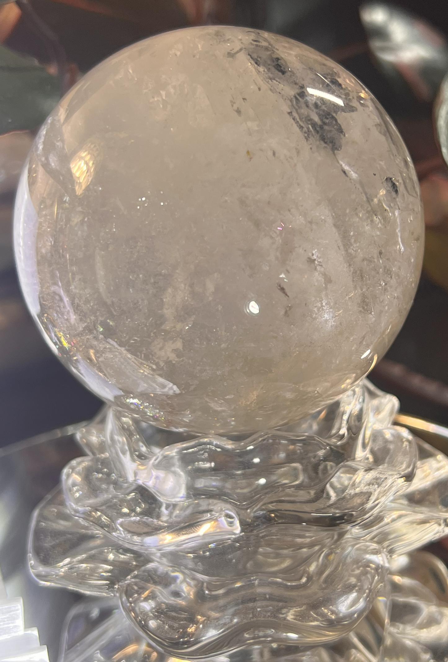 Ethereal Clear Quartz Sphere