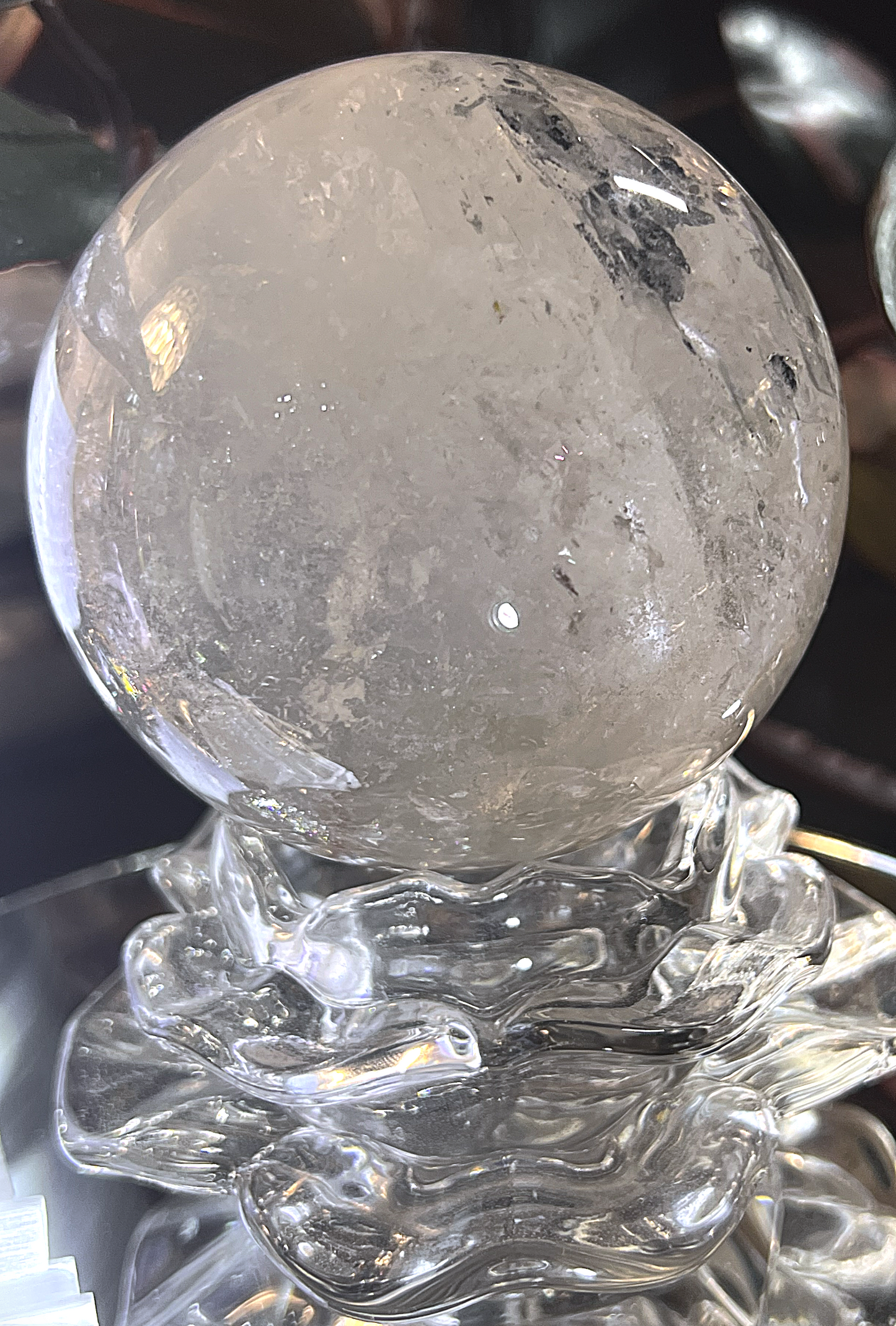 Ethereal Clear Quartz Sphere