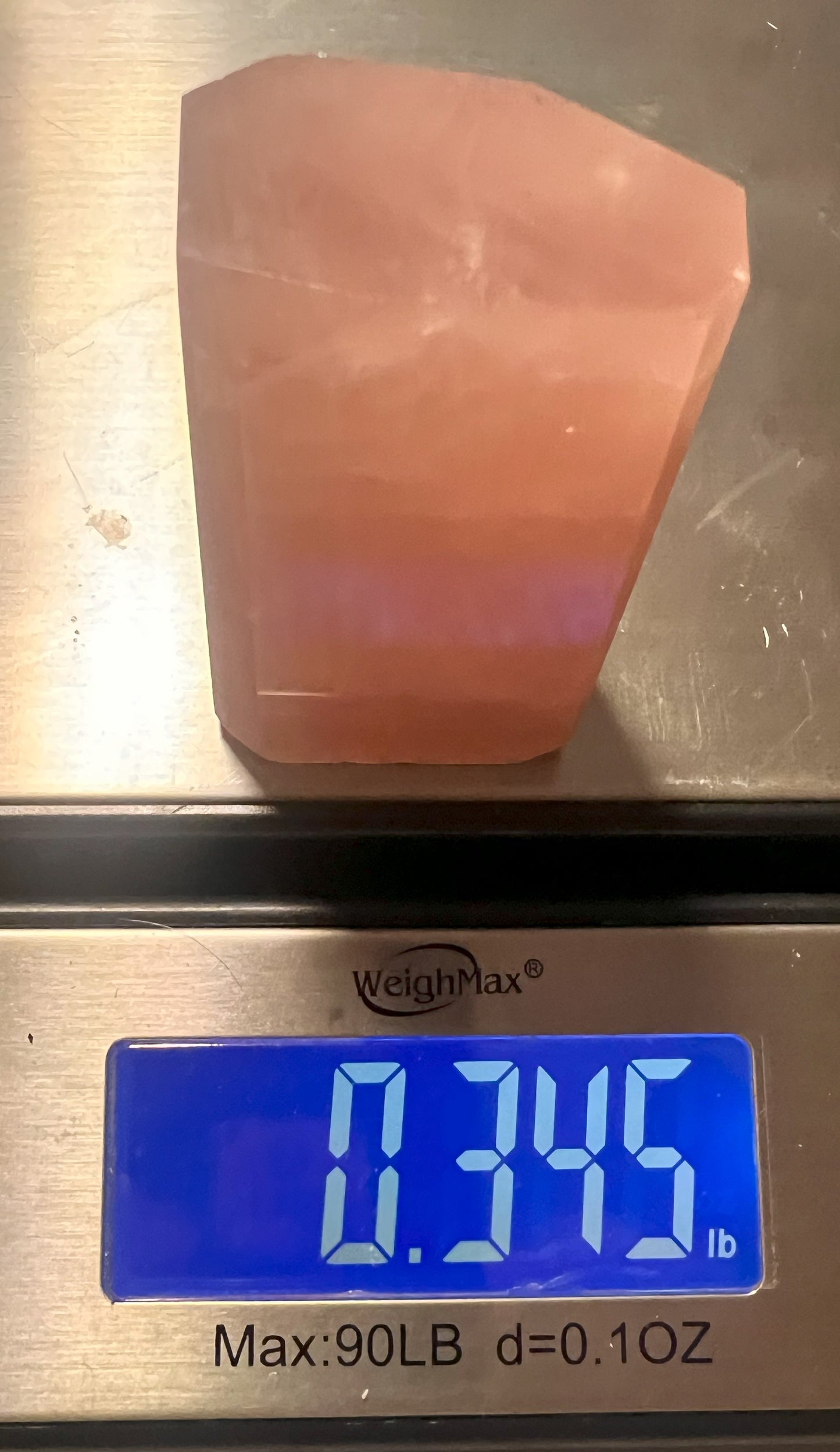 Faceted Free-Form Rose Quartz Carving