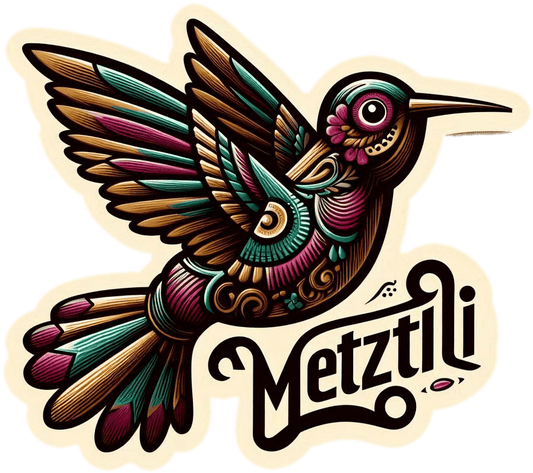 "Metztli Hummingbird Sticker"